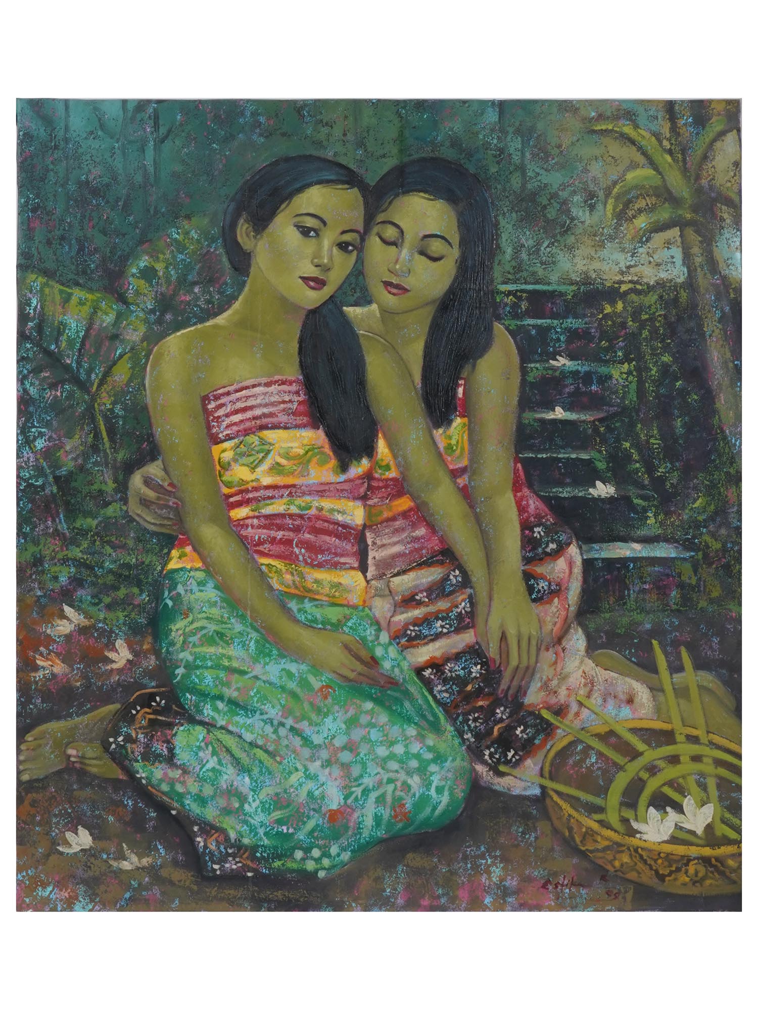 PORTRAIT OIL PAINTING OF FILIPINO WOMEN BY ESTIKA